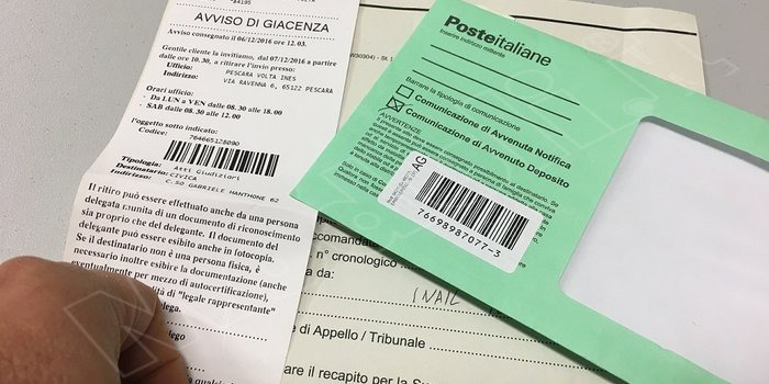 Come scoprire il contenuto di raccomandata o atto giudiziario dal codice